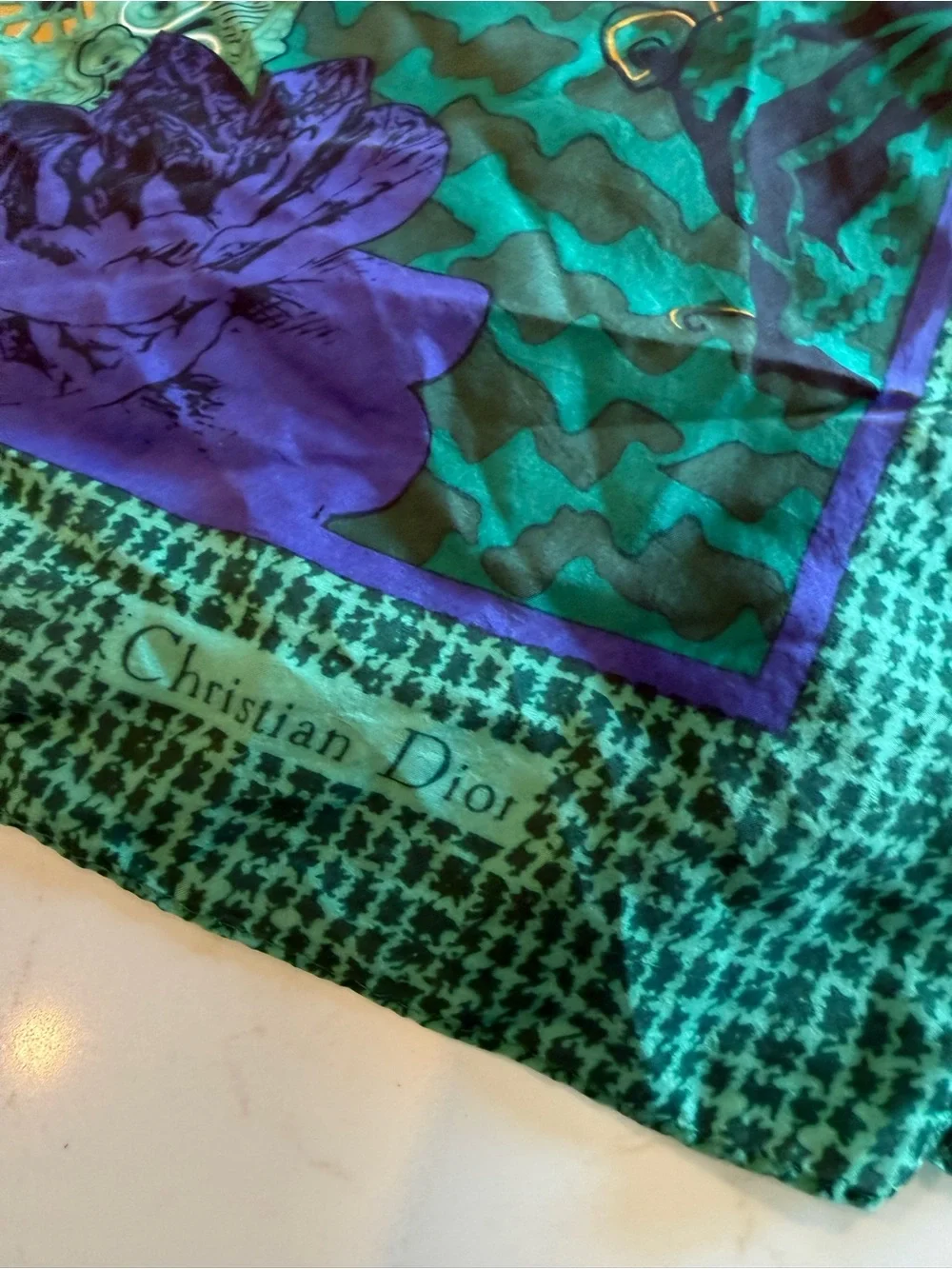 Christian Dior Silk Vintage Scarf